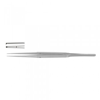Diam-n-Dust™ Micro Dissecting Forcep Straight - 1 x 2 Teeth Stainless Steel, 21 cm - 8 1/4" Tip Size 6.0 x 0.7 mm